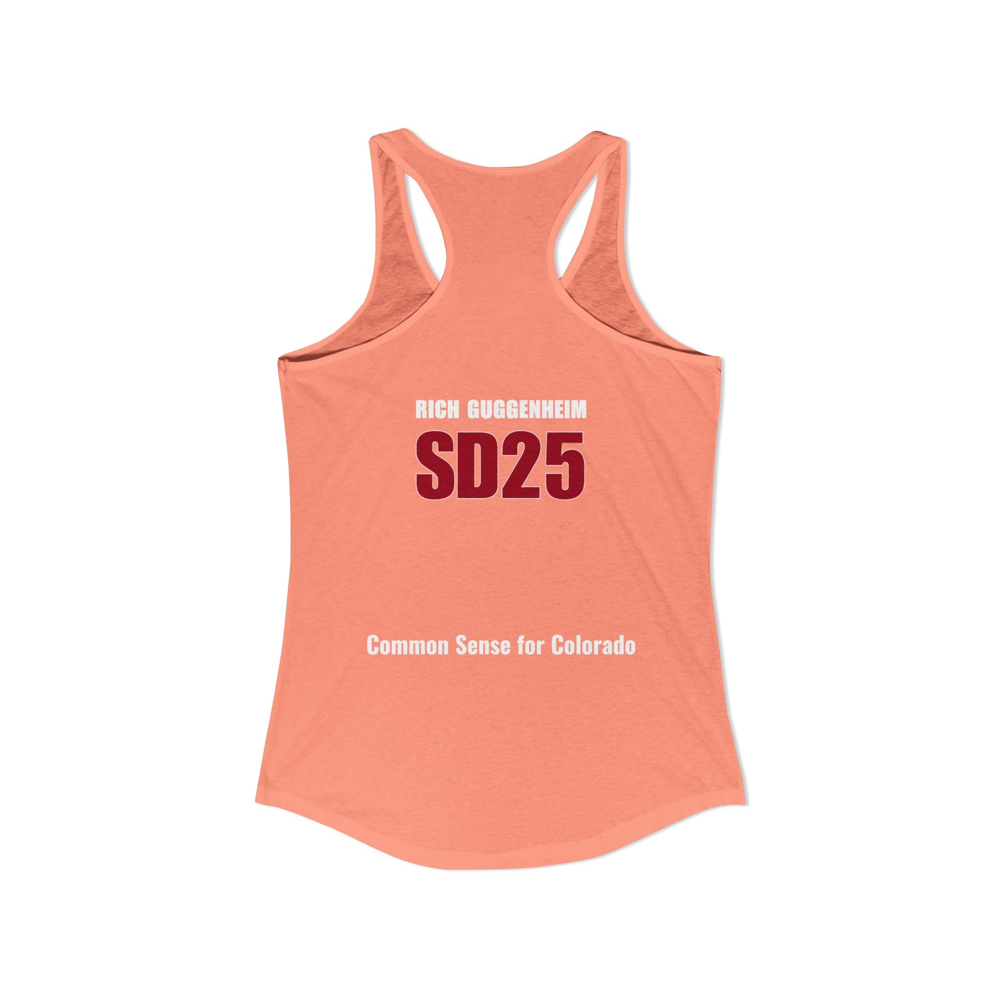 Government: Becasue I cant control my own life. Rich for SD 25 Women's Ideal Racerback Tank