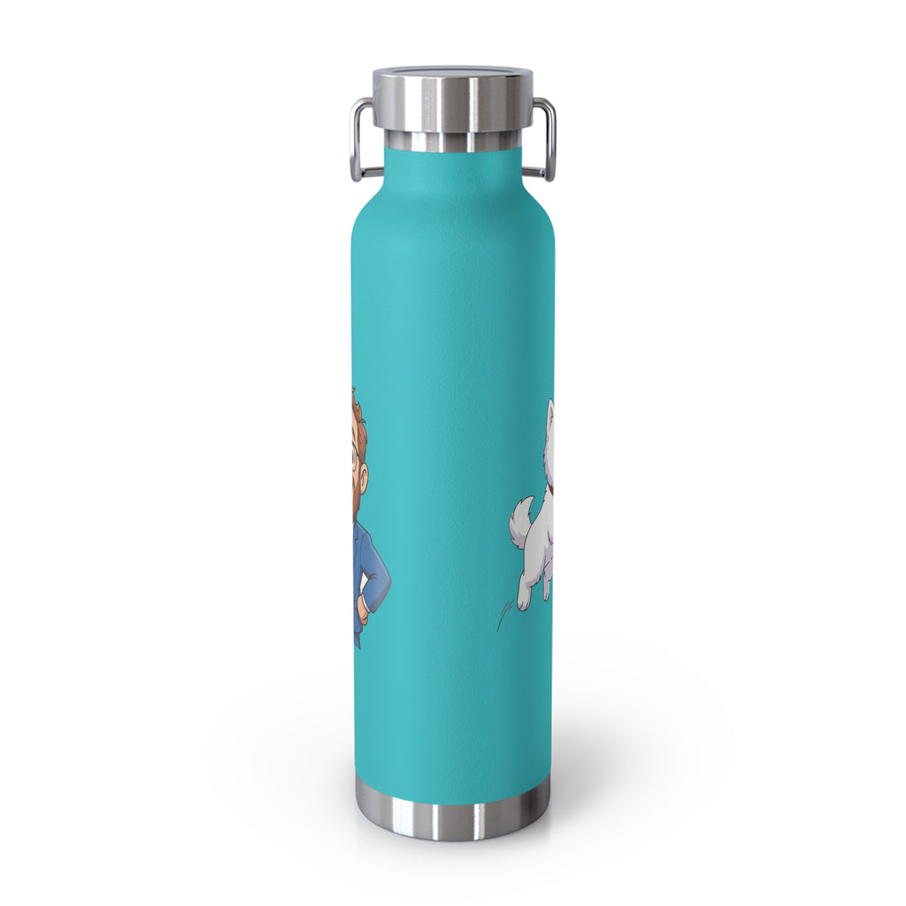 22oz Insulated Water Bottle with Baymax and Voter Button.