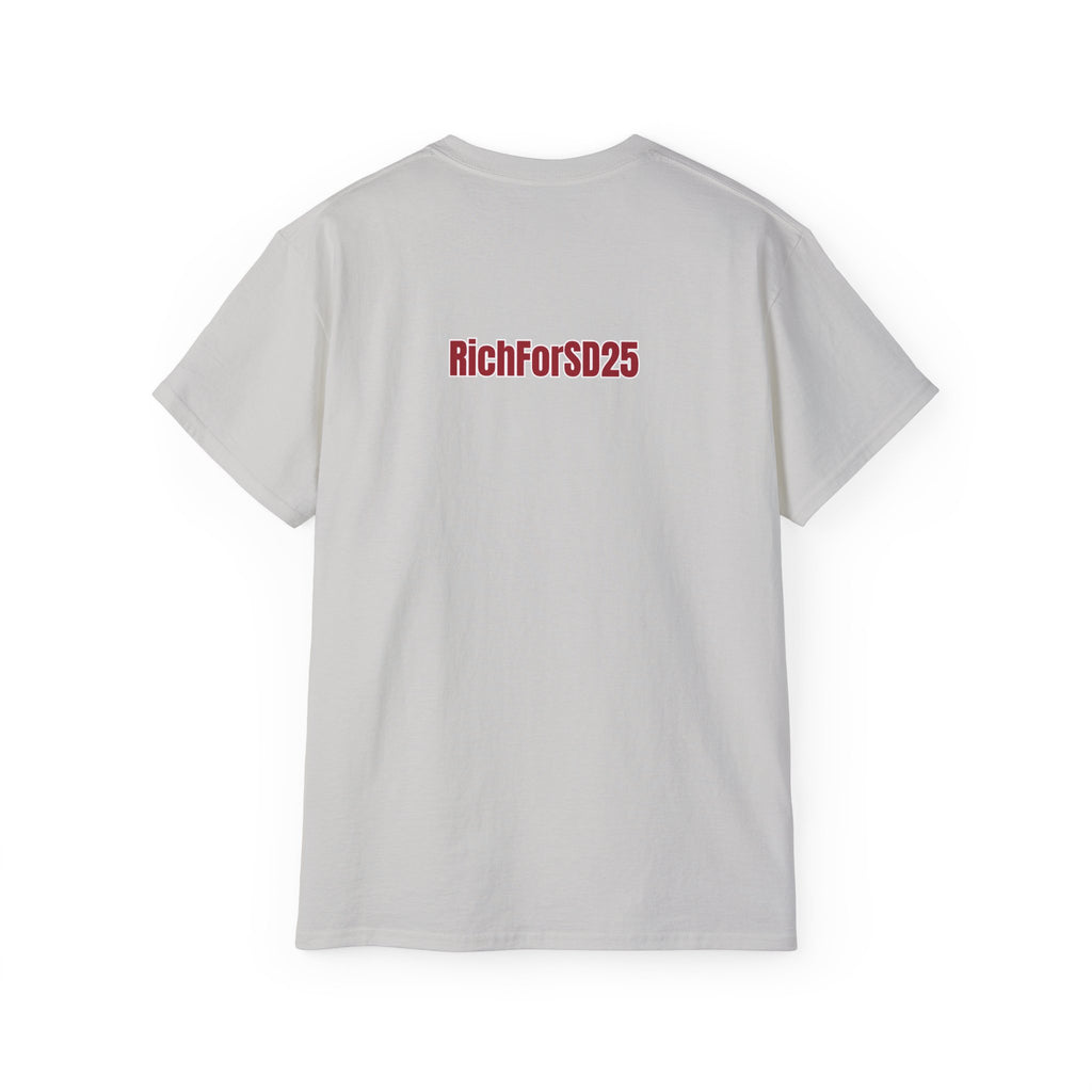 America 250 Club T-shirt! — "RichFor SD25" Back