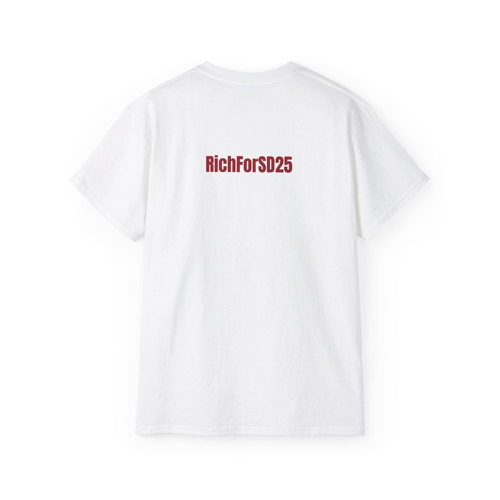 America 250 Club T-shirt! — "RichFor SD25" Back