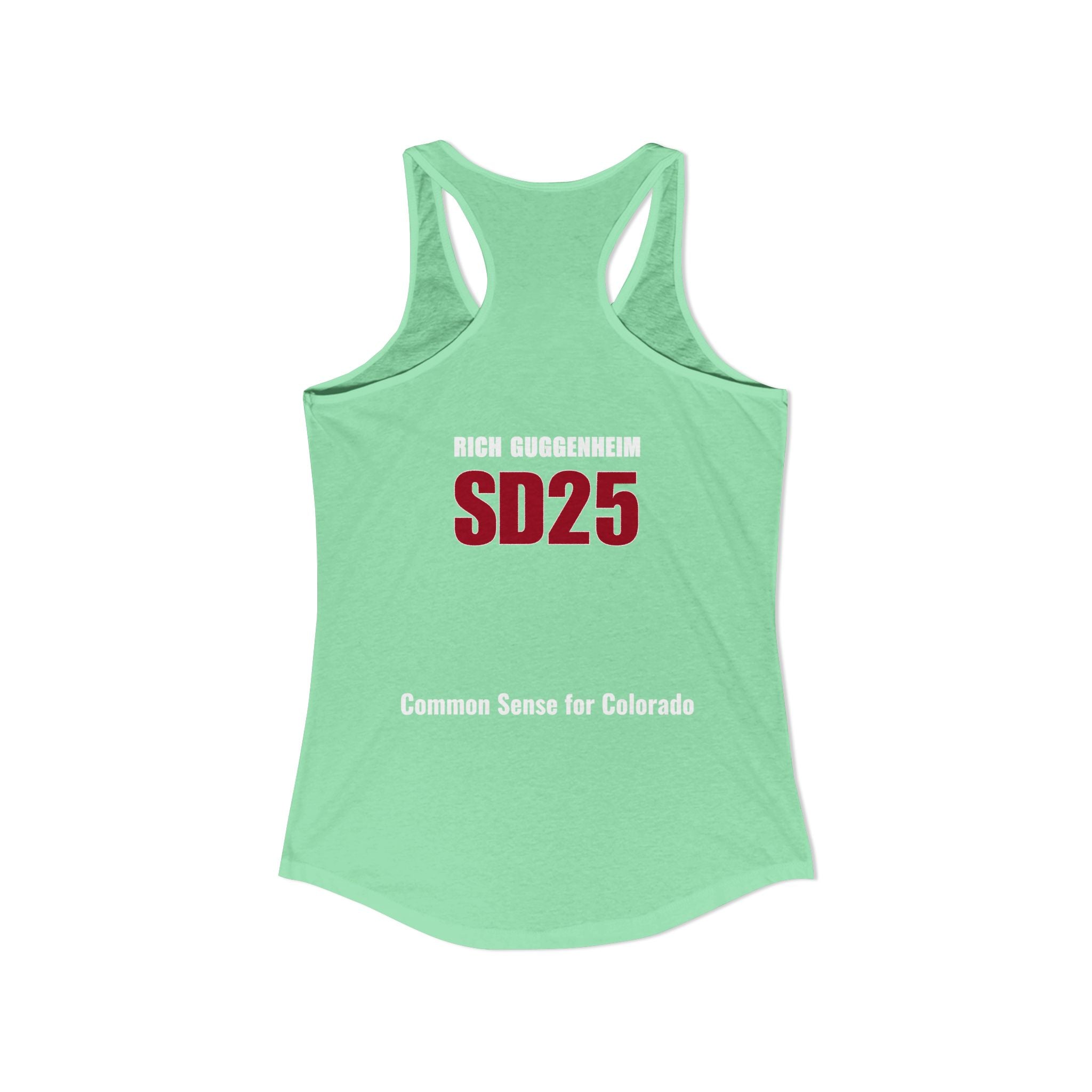 Government: Becasue I cant control my own life. Rich for SD 25 Women's Ideal Racerback Tank