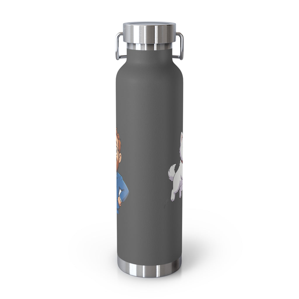 22oz Insulated Water Bottle with Baymax and Voter Button.