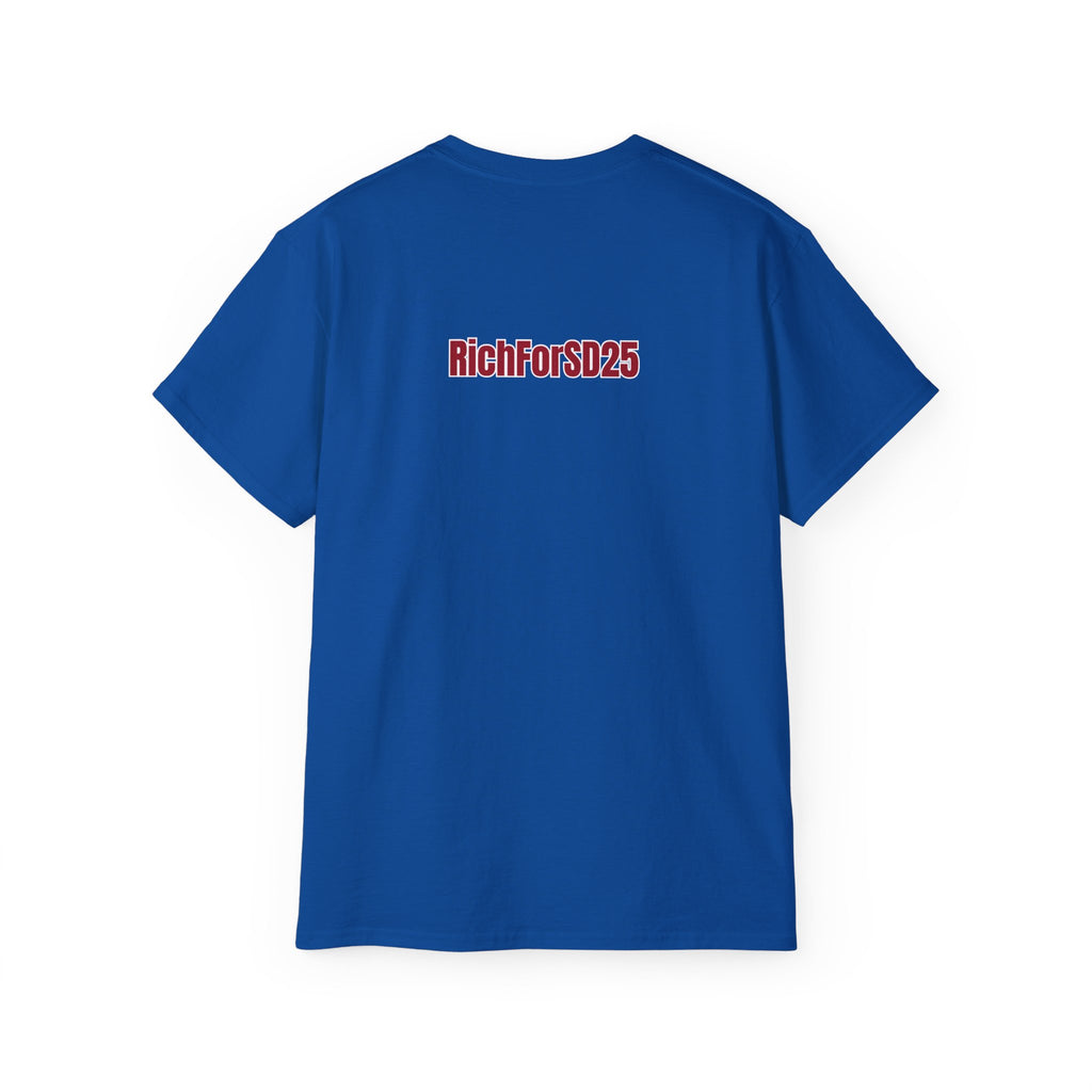 America 250 Club T-shirt! — "RichFor SD25" Back