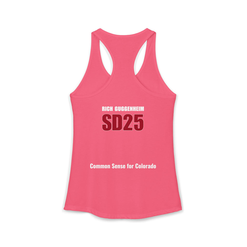 Government: Becasue I cant control my own life. Rich for SD 25 Women's Ideal Racerback Tank