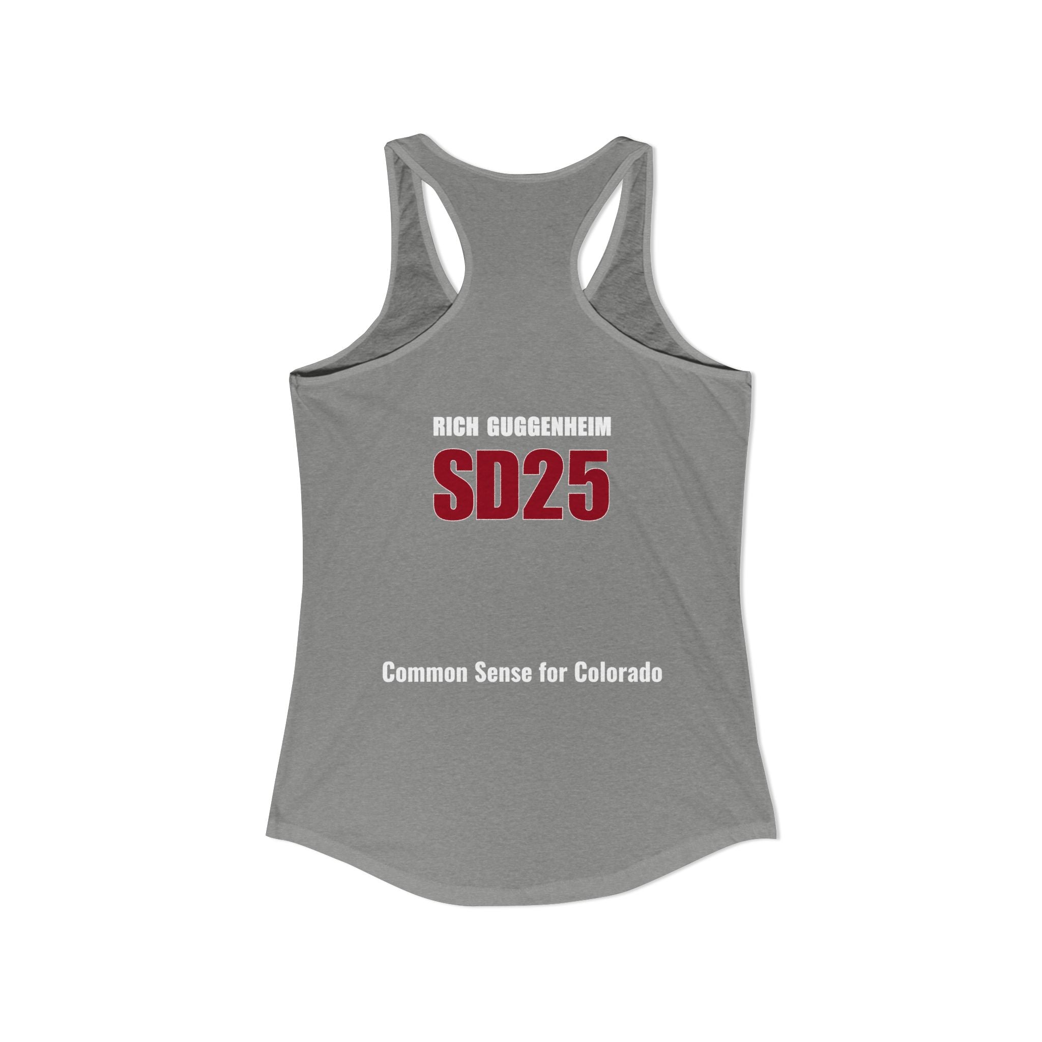Government: Becasue I cant control my own life. Rich for SD 25 Women's Ideal Racerback Tank