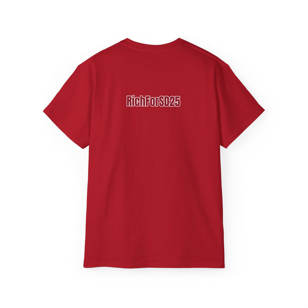 America 250 Club T-shirt! — "RichFor SD25" Back