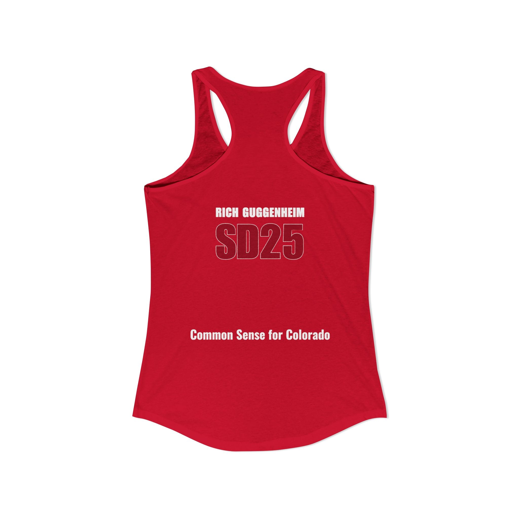 Government: Becasue I cant control my own life. Rich for SD 25 Women's Ideal Racerback Tank