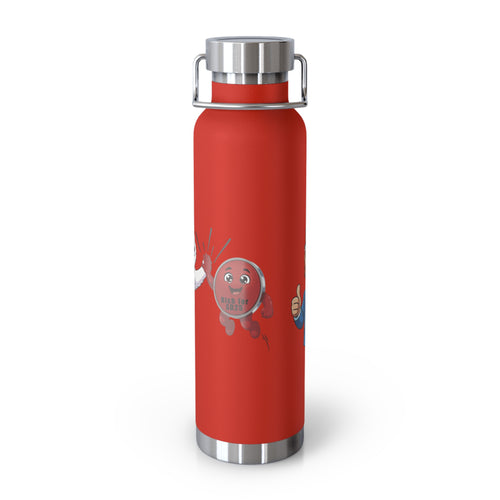 22oz Insulated Water Bottle with Baymax and Voter Button.