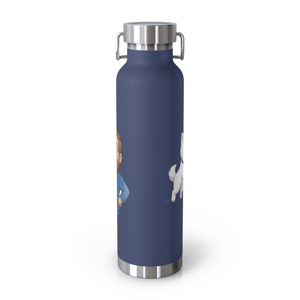 22oz Insulated Water Bottle with Baymax and Voter Button.