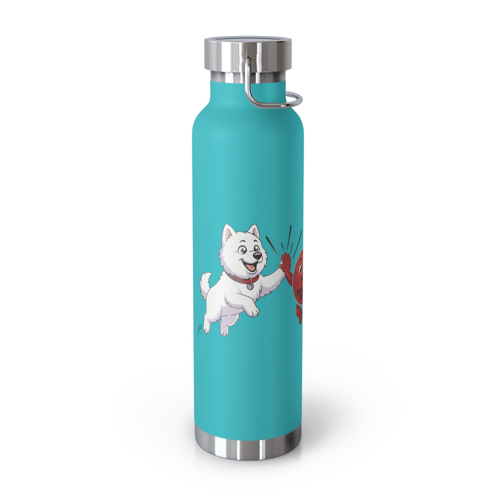 22oz Insulated Water Bottle with Baymax and Voter Button.