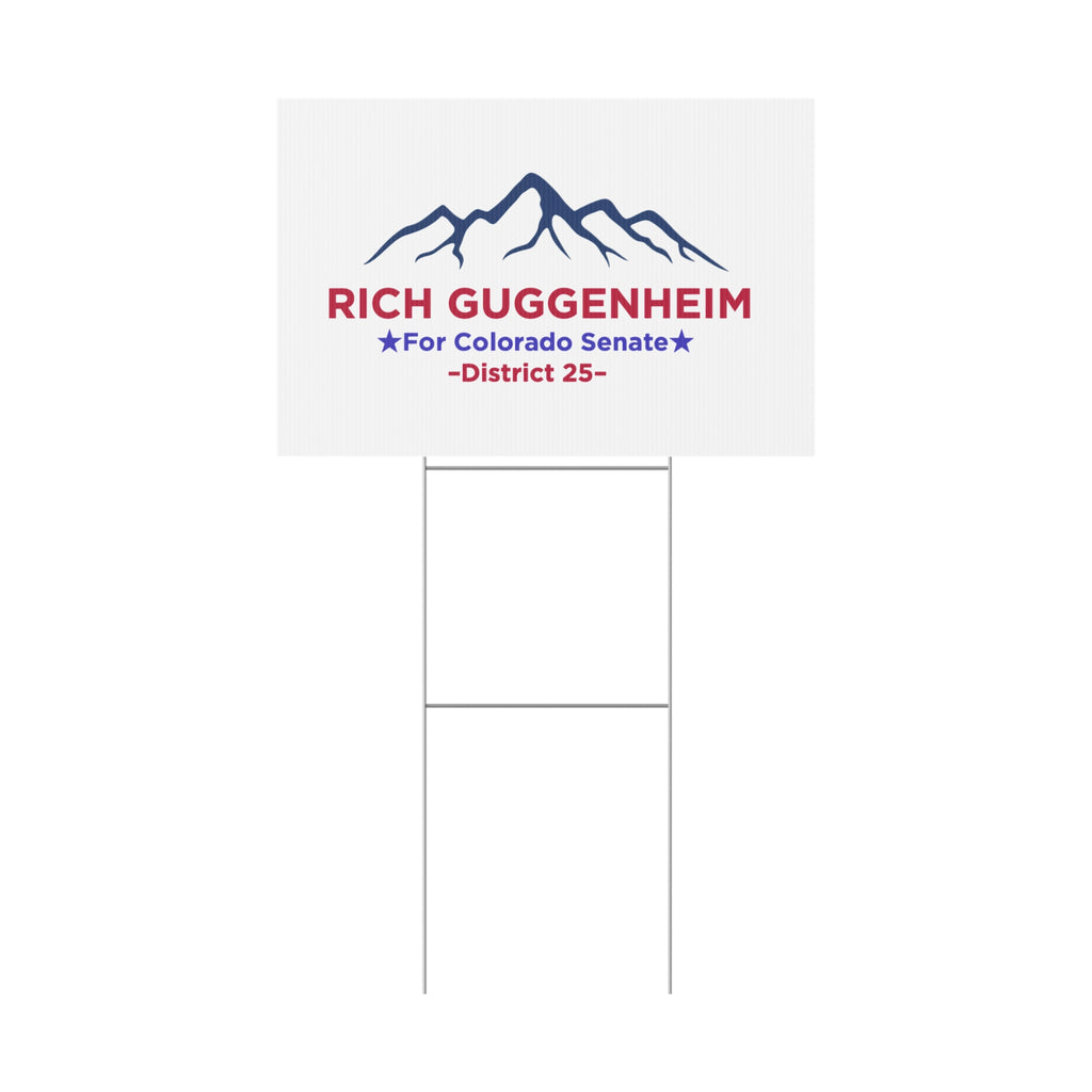 “Rich Guggenheim for Colorado Senate — District 25 yard sign