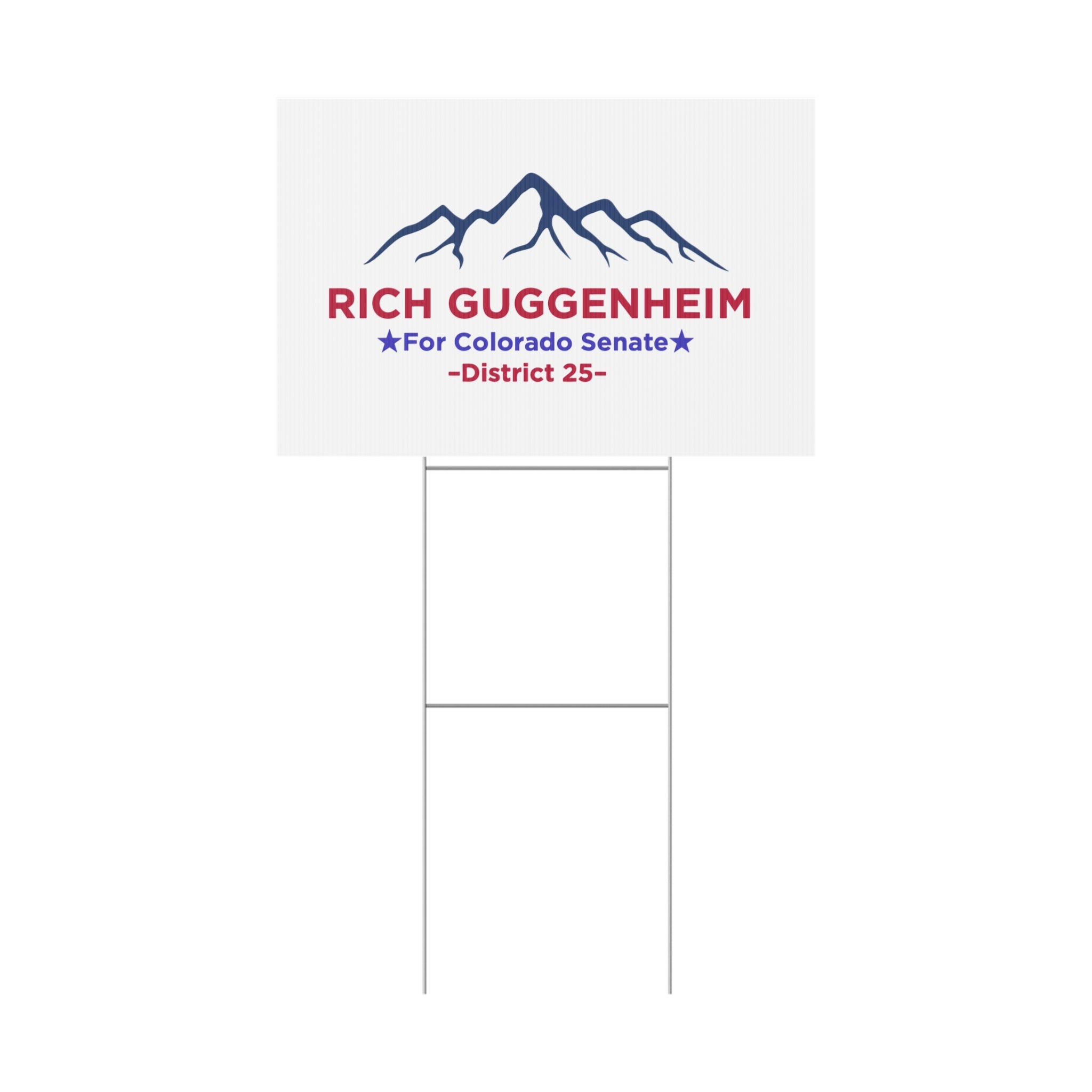“Rich Guggenheim for Colorado Senate — District 25 yard sign