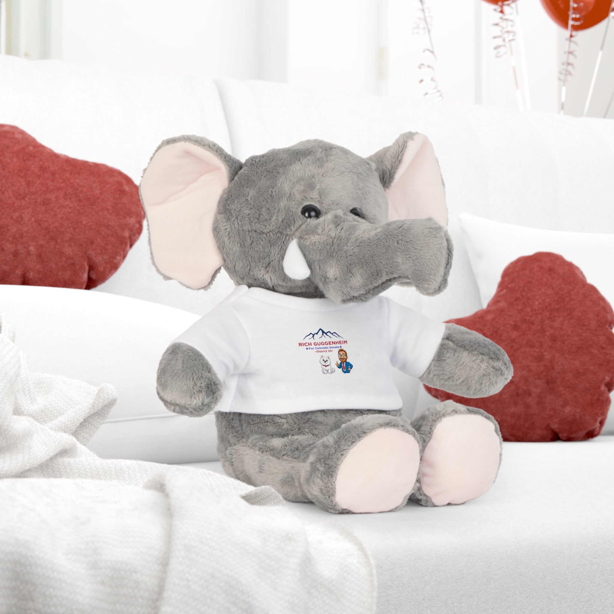 Rich for SD 25 plush elephant featuring Baymax and Rich.