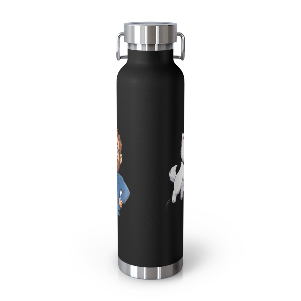 22oz Insulated Water Bottle with Baymax and Voter Button.
