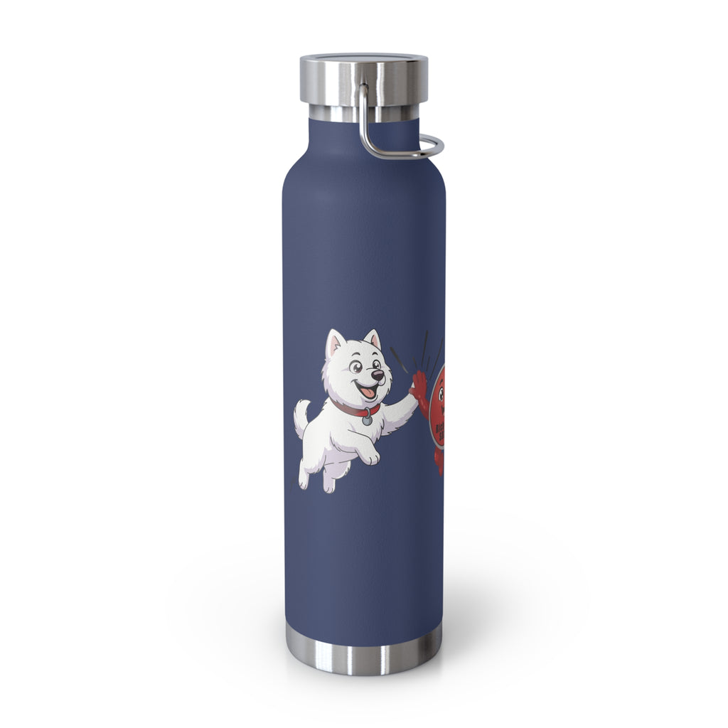 22oz Insulated Water Bottle with Baymax and Voter Button.
