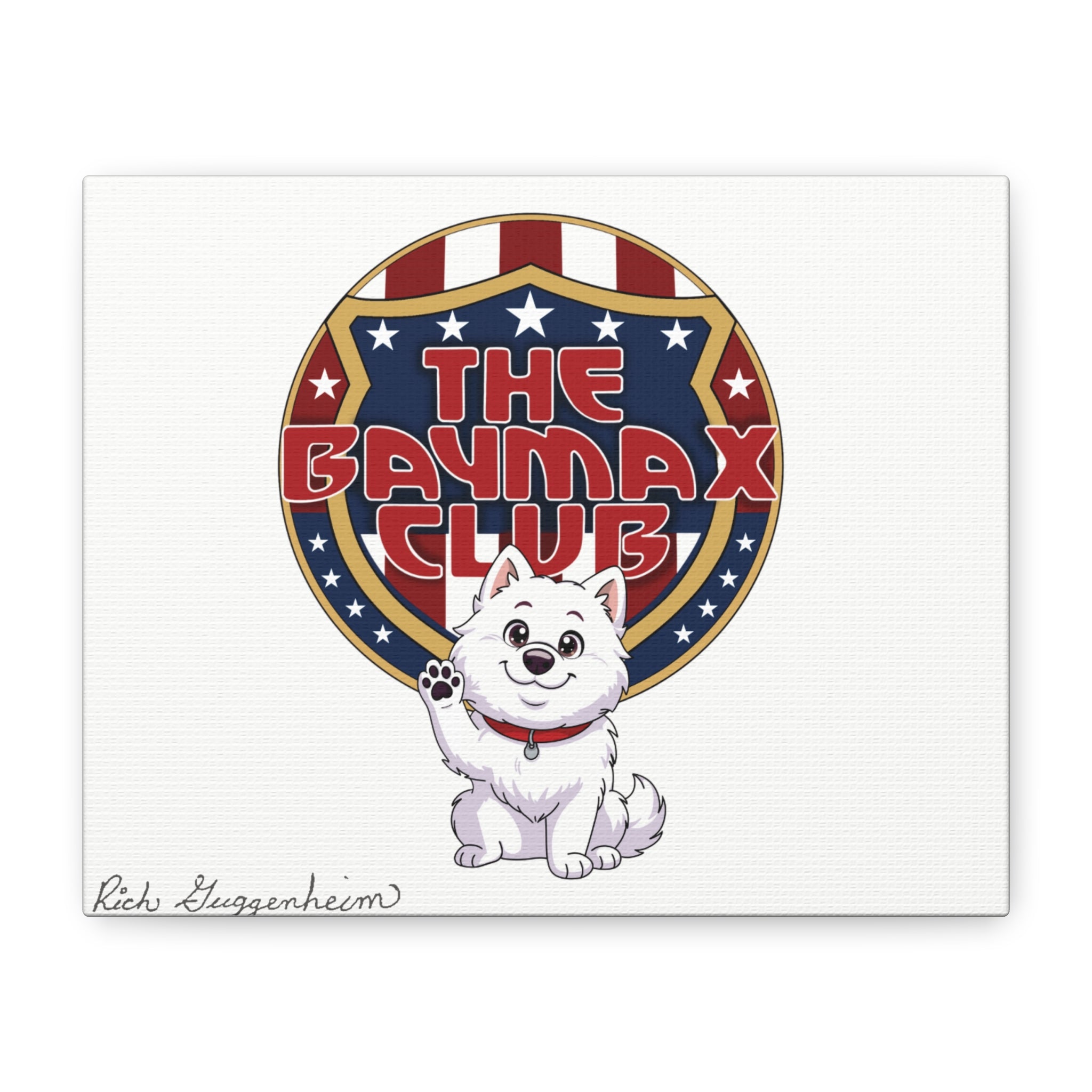 The Baymax Club Signed canvas