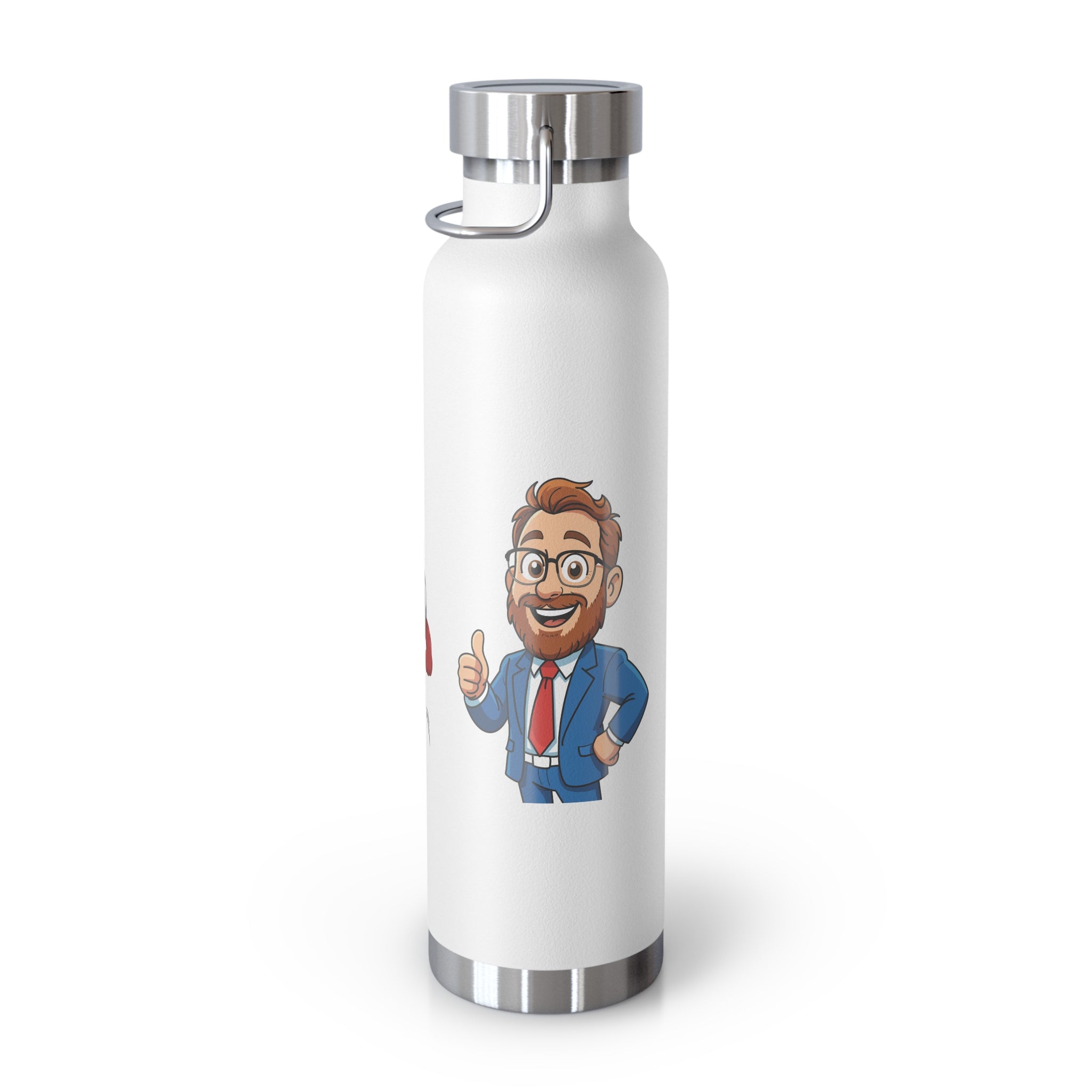 22oz Insulated Water Bottle with Baymax and Voter Button.